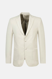 Patterned  Light Cream Blazer - 1