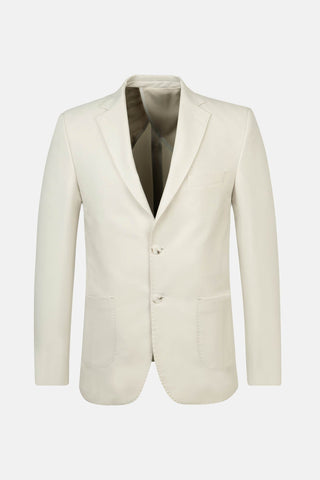 Patterned  Light Cream Blazer