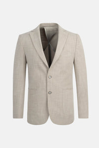 Patterned Light-Beige Blazer - 1