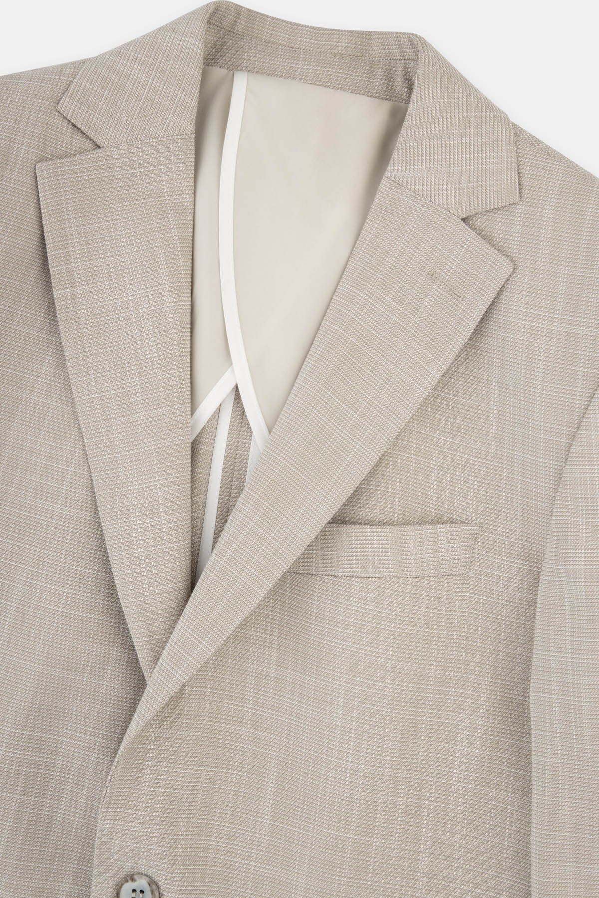 Patterned Light-Beige Blazer