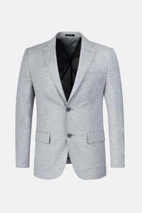 Linen-look French Gray Blazer - 1