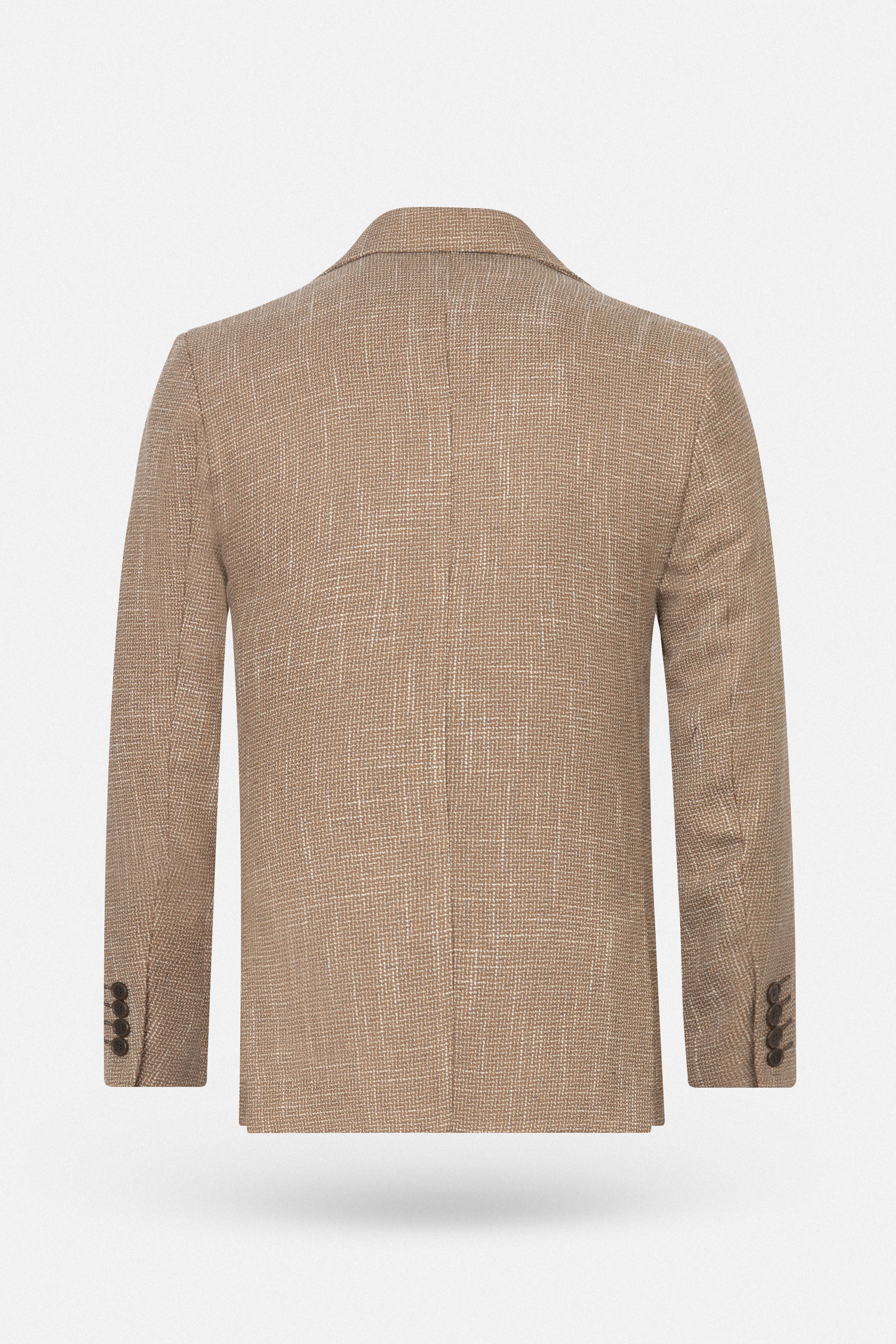 Jacquard Camel Blazer