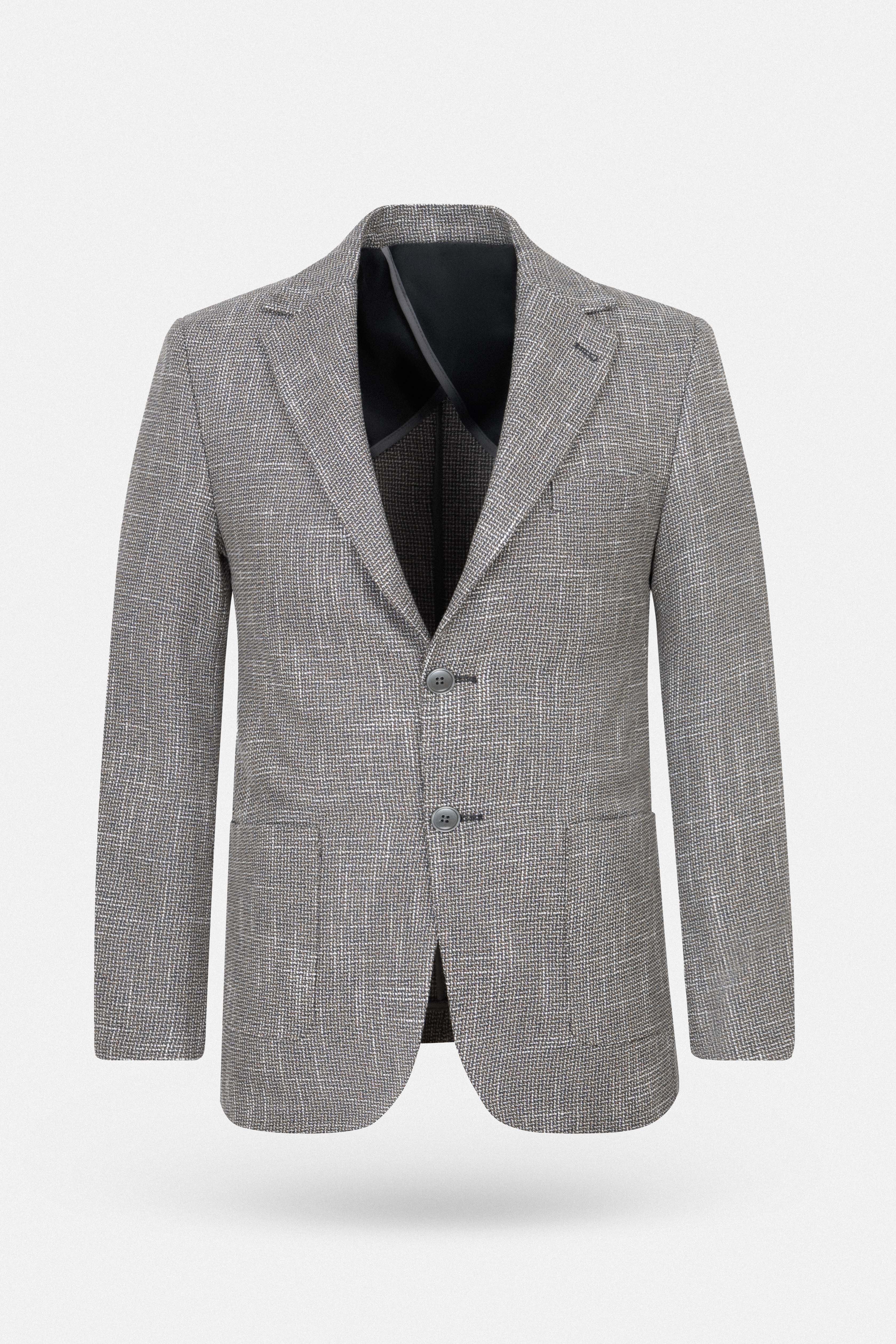 Jacquard Light Olive & Gray Blazer