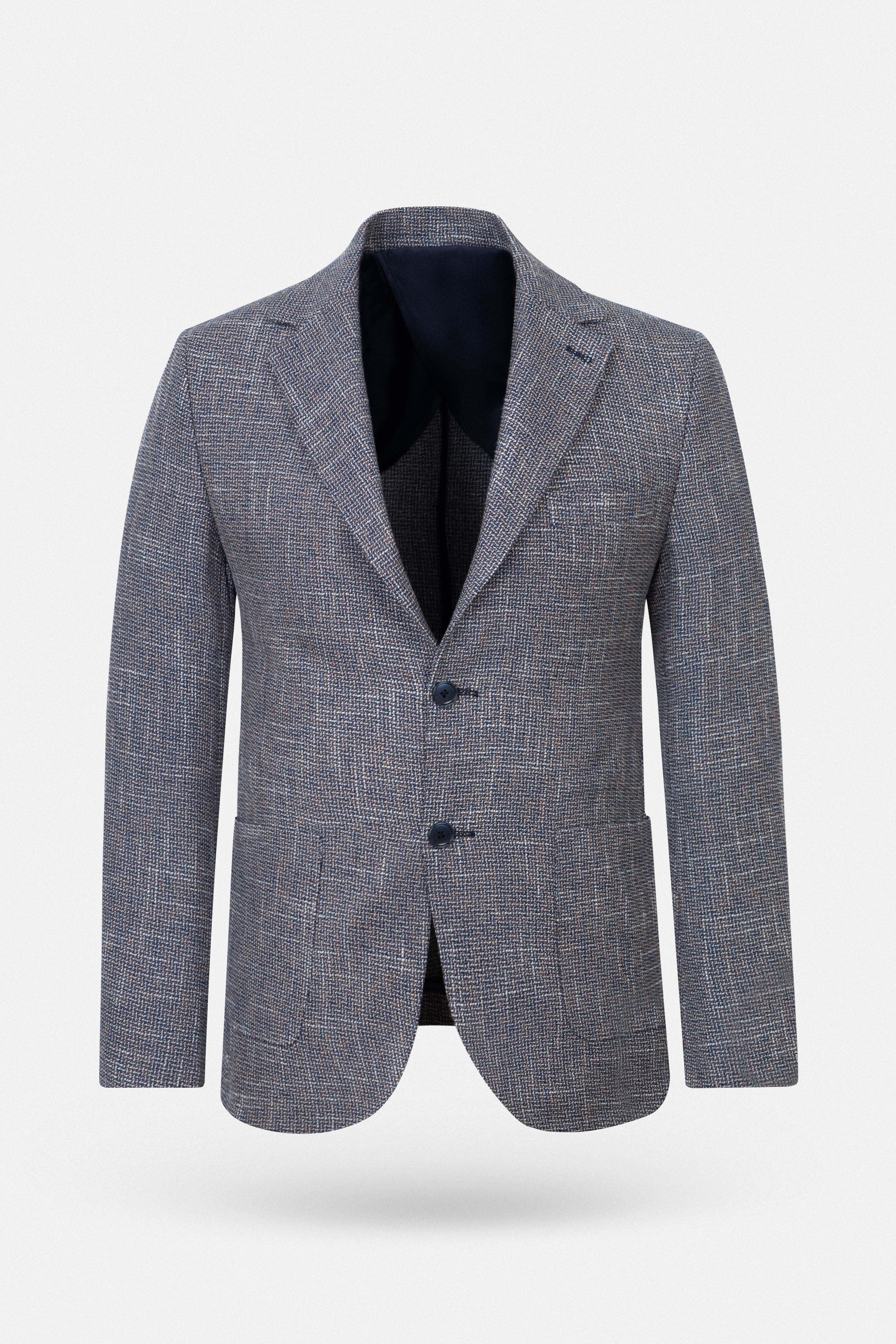 Jacquard Navy & Gray  Blazer