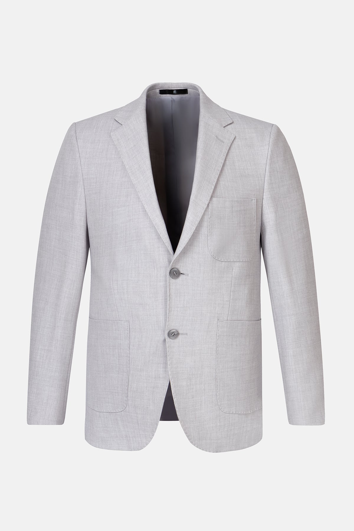 Patterned Light Gray Blazer