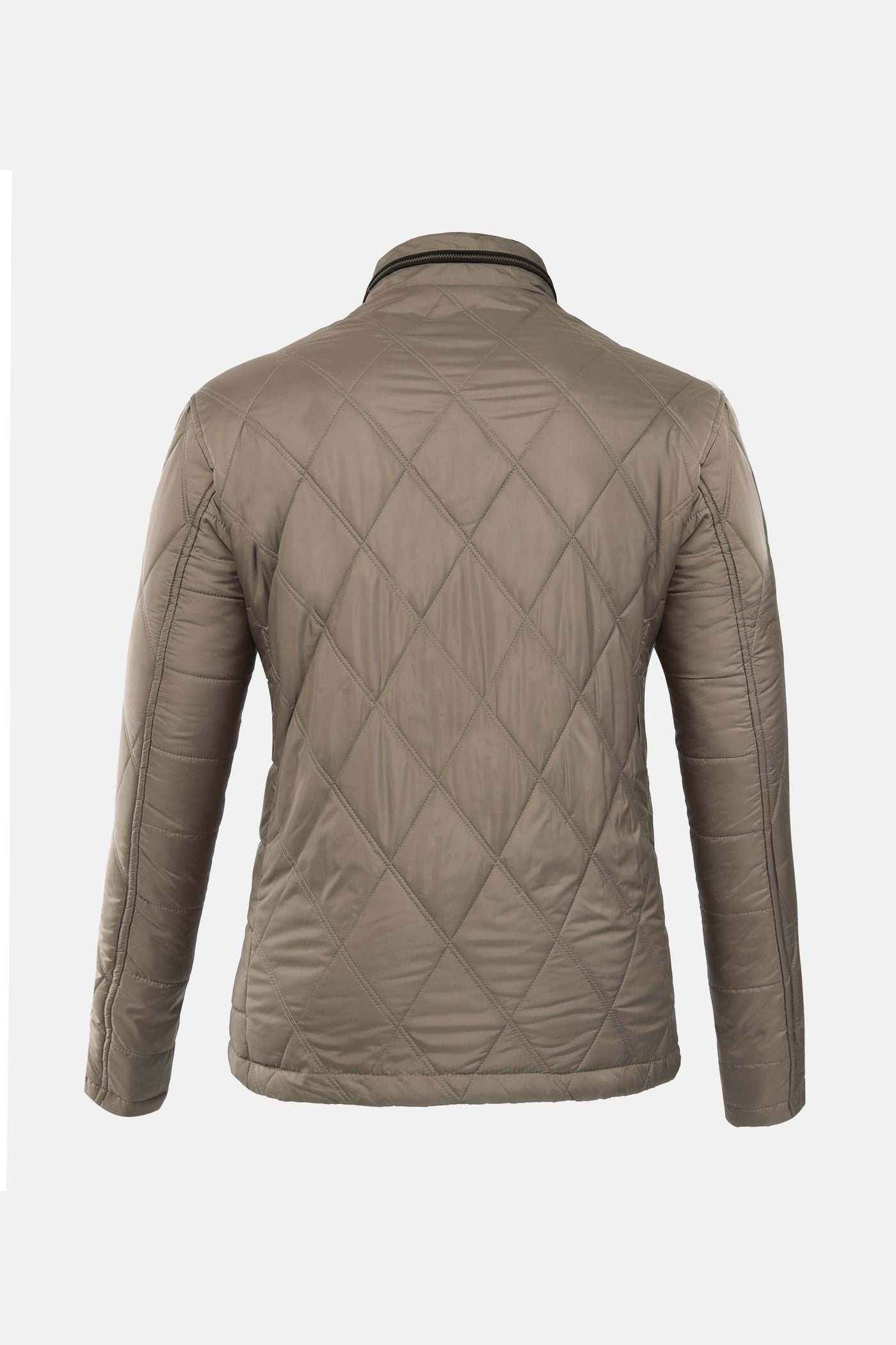 Diamond Shape Waterproof Light Beige Sweater Jacket