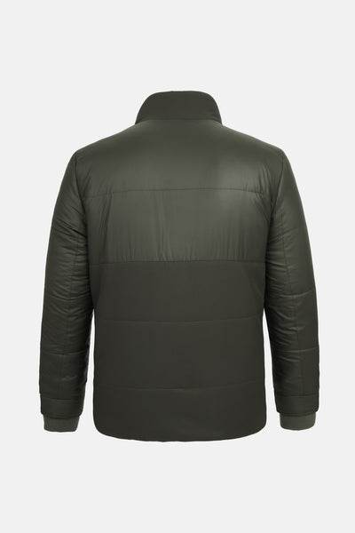 Dark Green Woven Waterproof Jacket