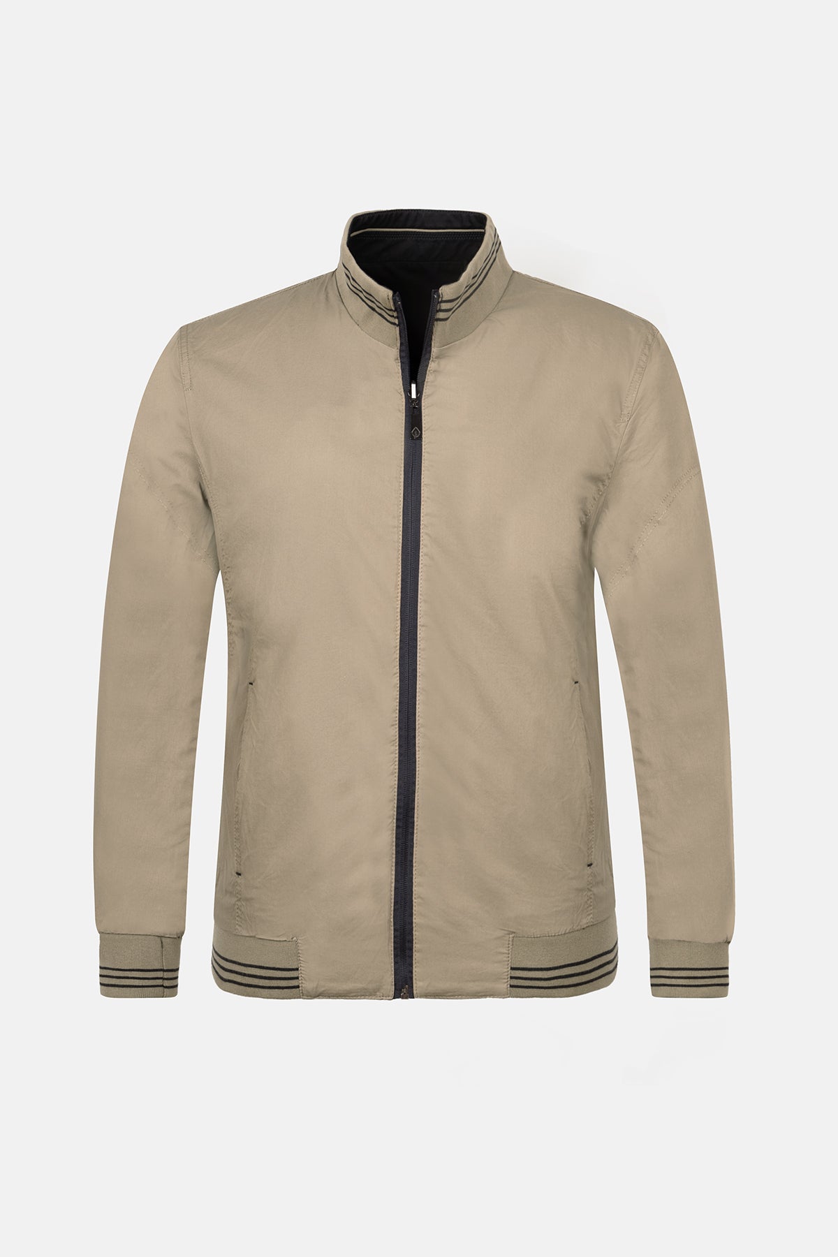 Navy & Khaki double-face Waterproof Jacket