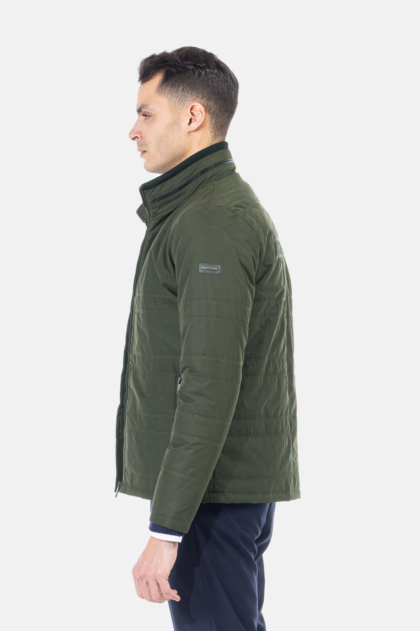 Waterproof Dark Green Sweater Jacket