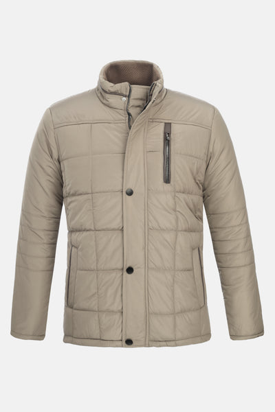 Quilted Waterproof Khaki Sweater