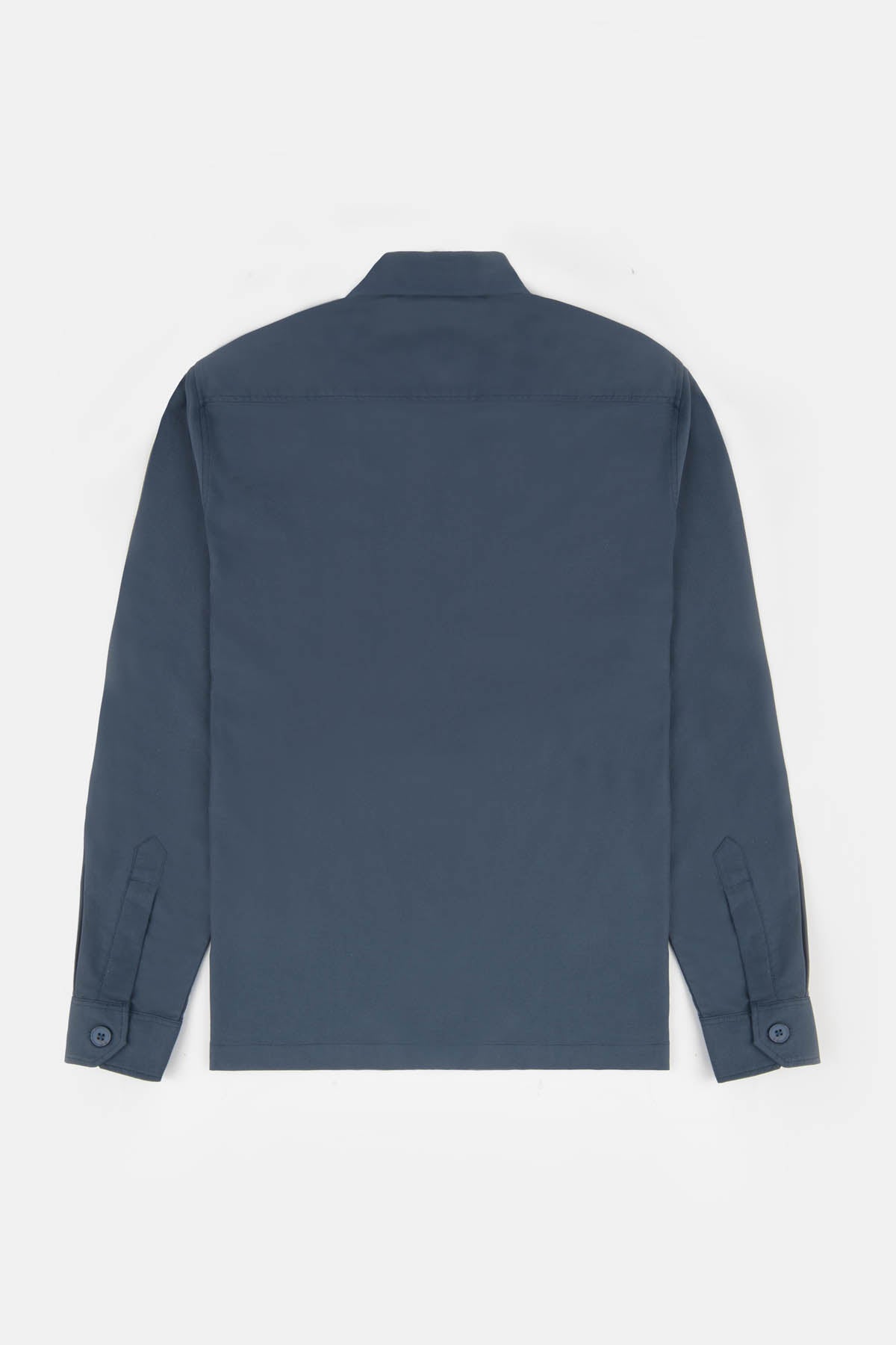 Cayan Blue Zip-Up Over-Shirt