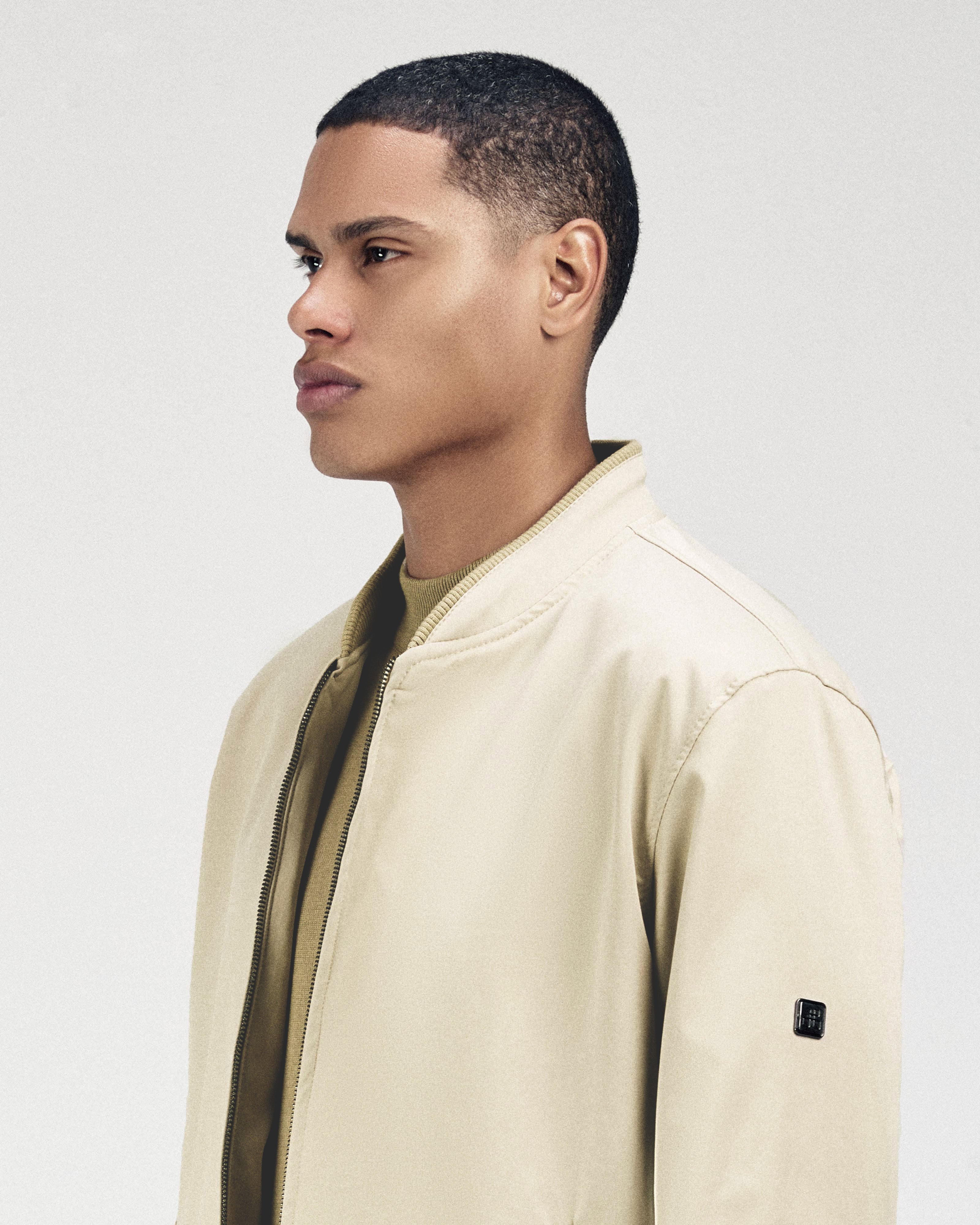 Bomber Light Beige Jacket