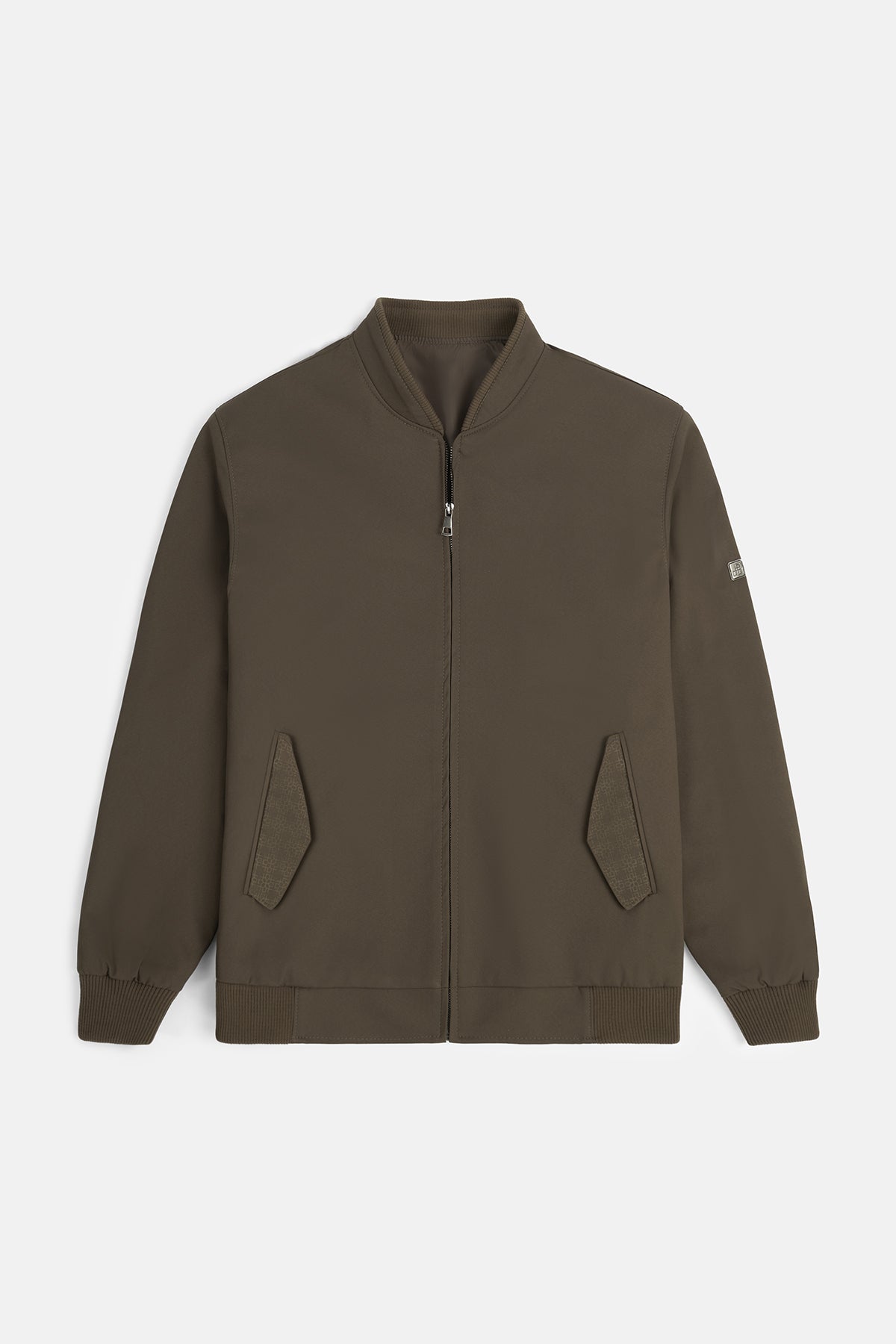 Bomber Burnt Brown Jacket - 1