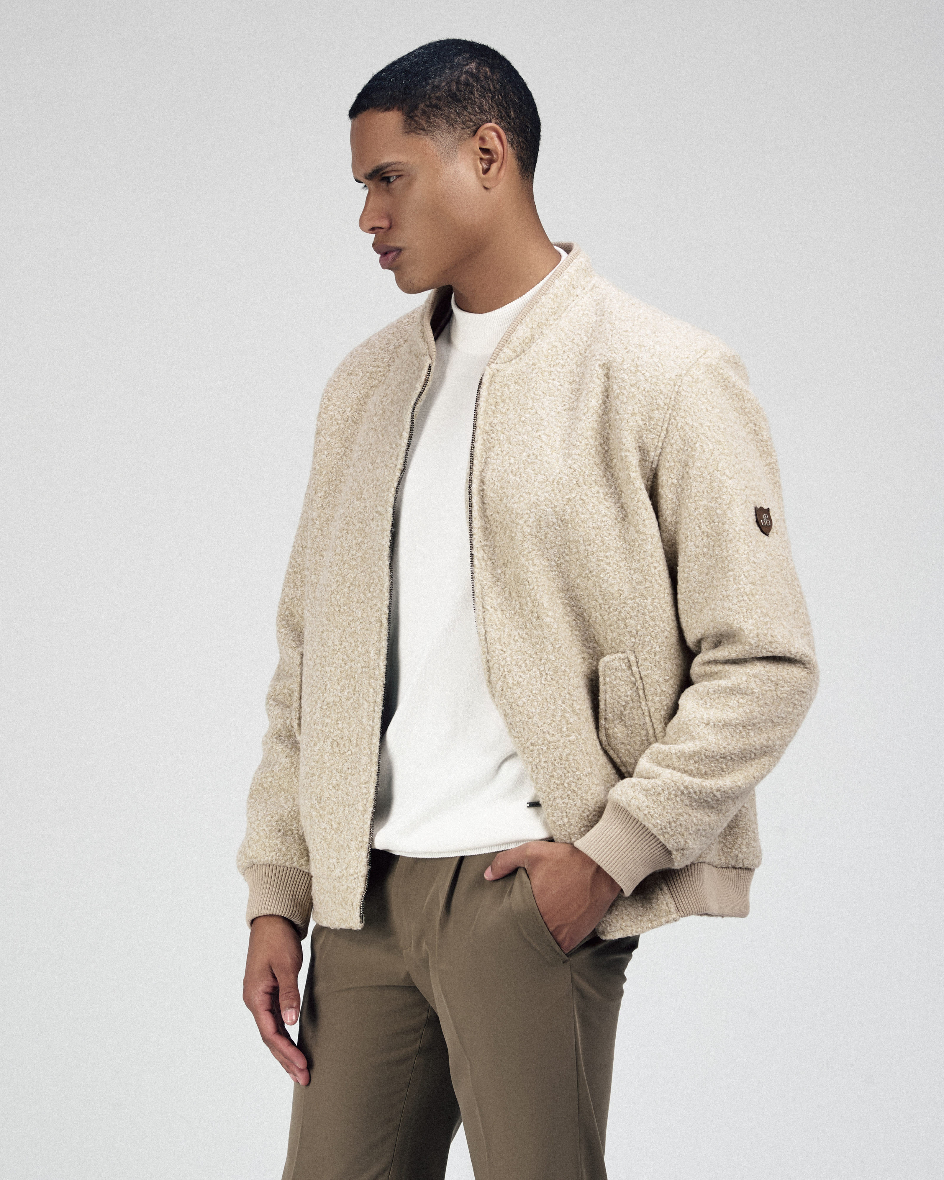 Light Beige Felt Jacket