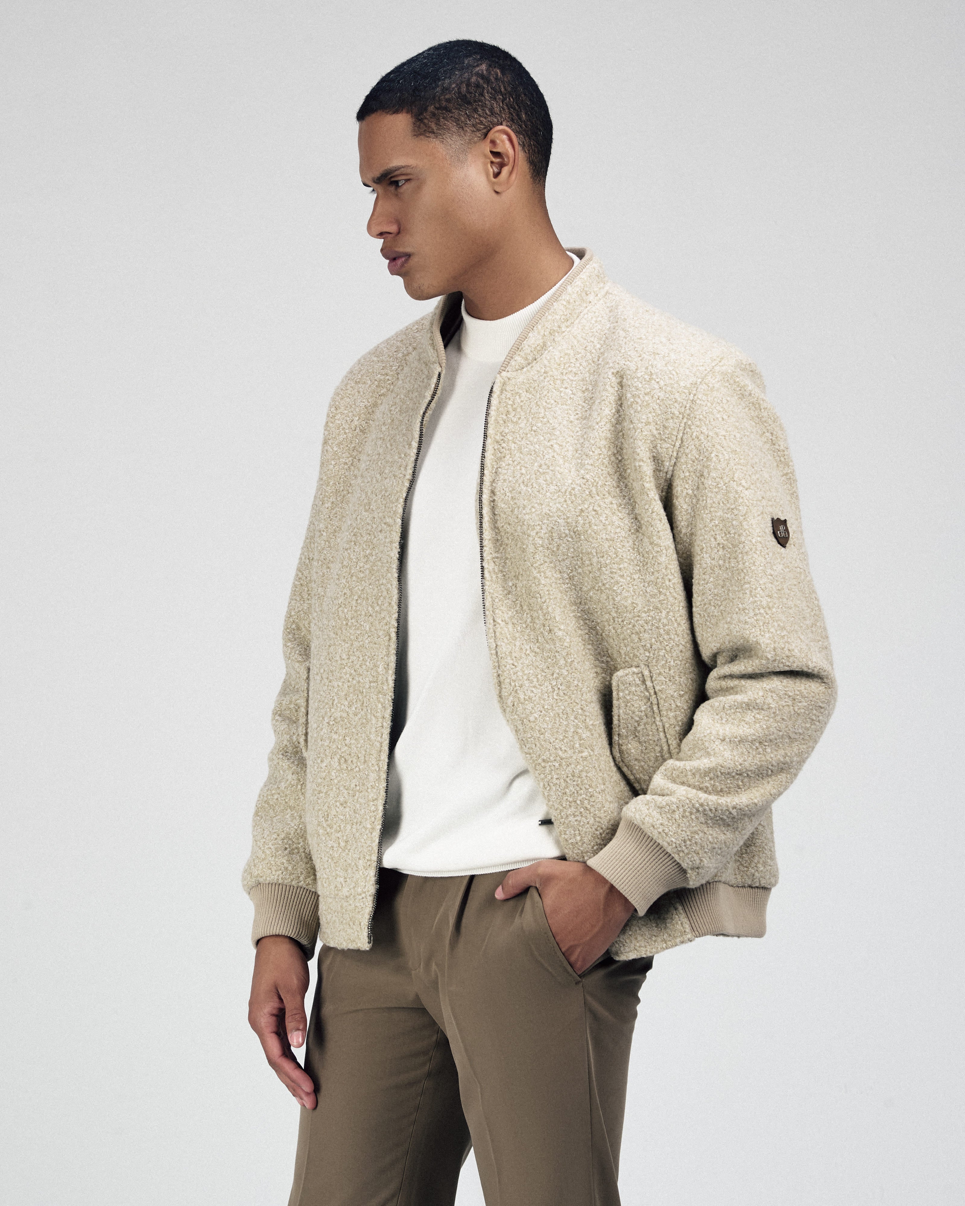 Light Beige Felt Jacket