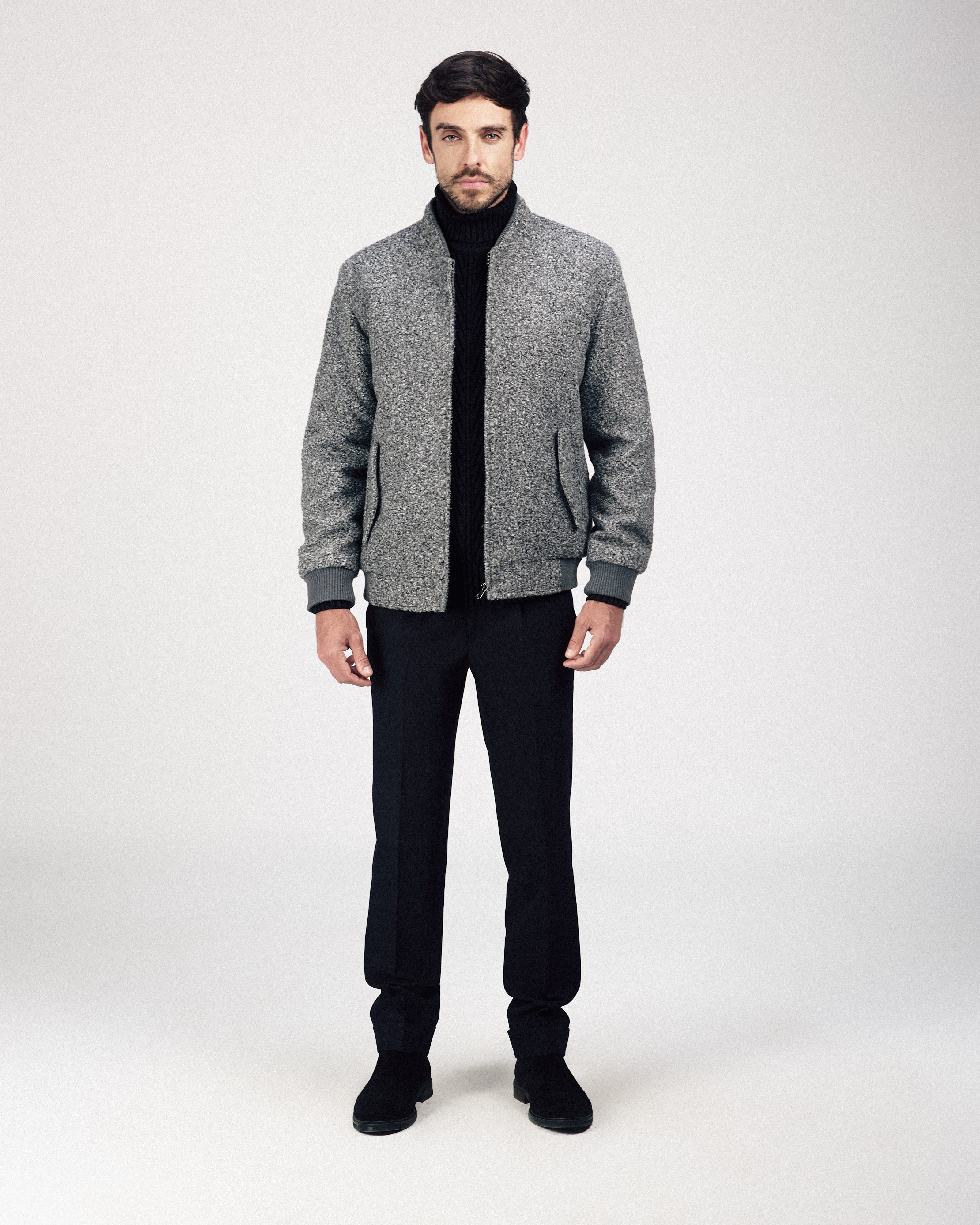 Gray Felt Jacket - 1