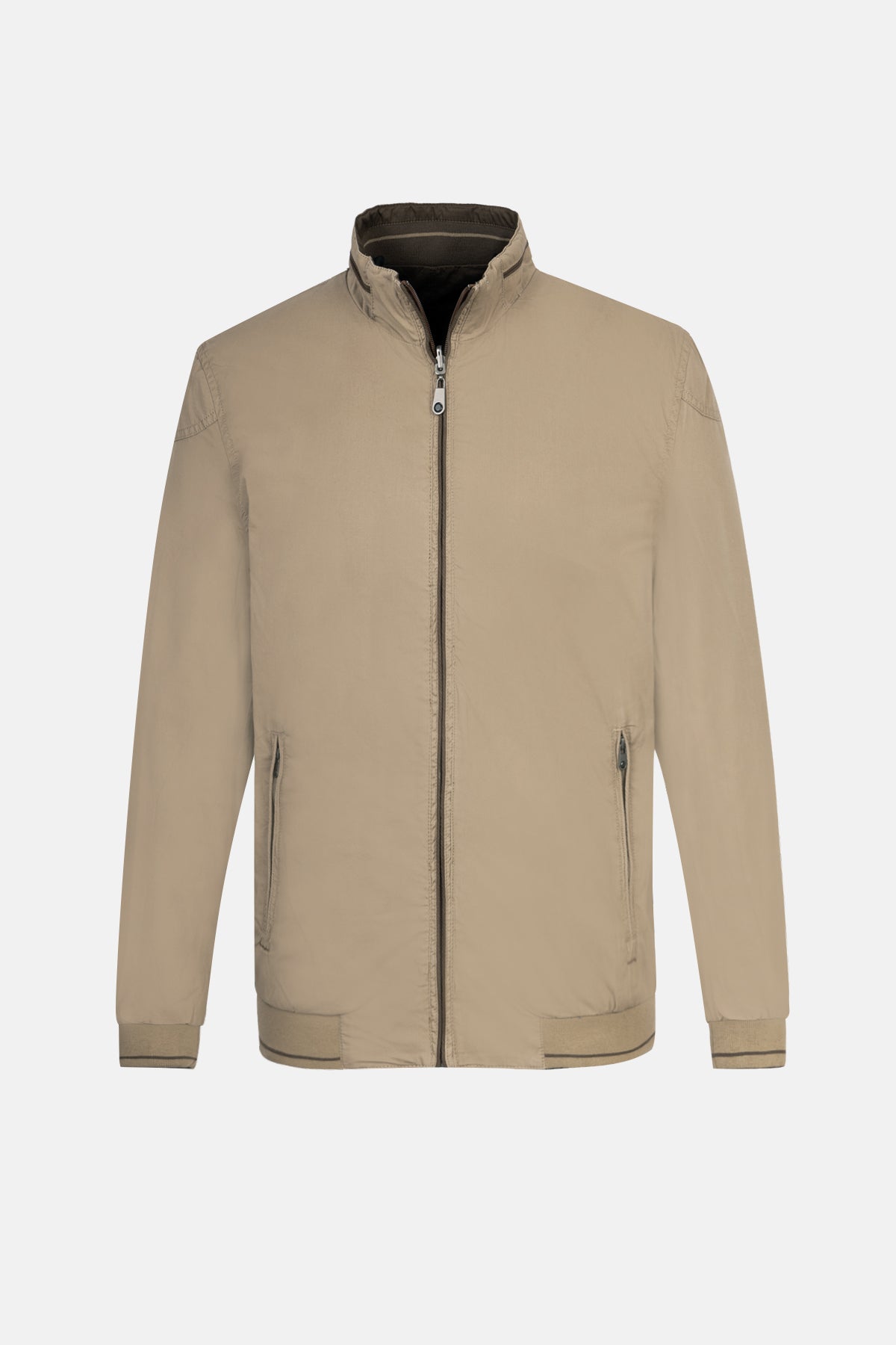 Coffee & Khaki double-face Waterproof Jacket