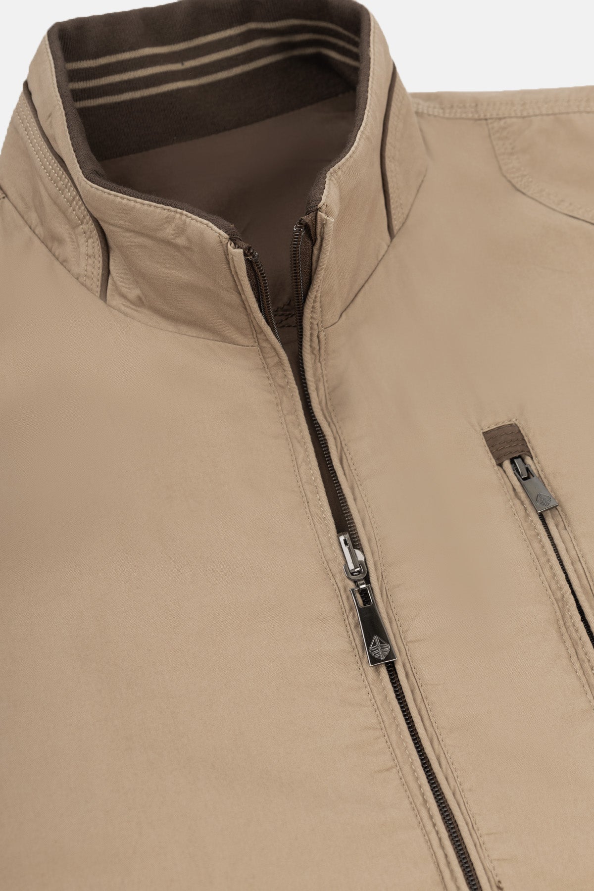 Coffee & Khaki double-face Waterproof Jacket - 2