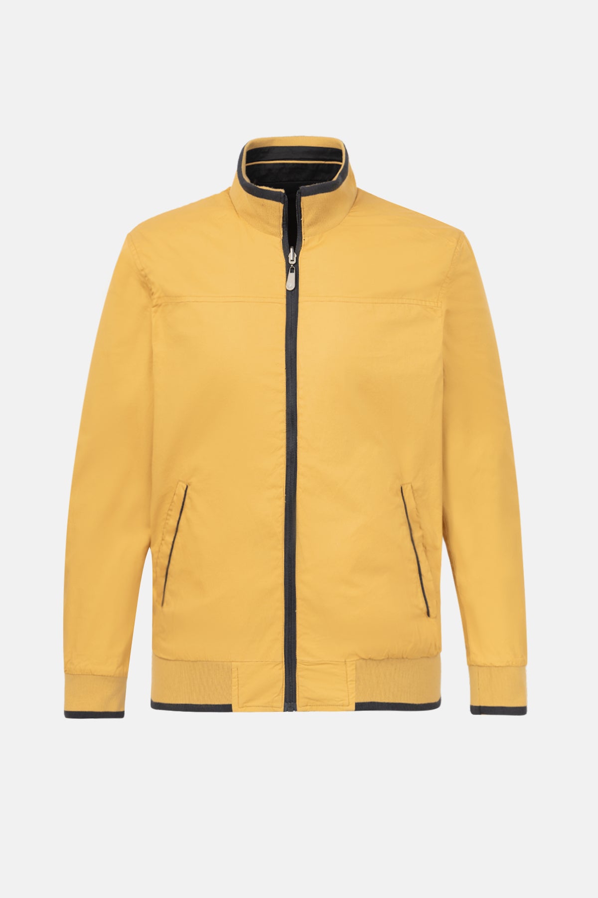 Yellow & Navy double-face Waterproof Jacket