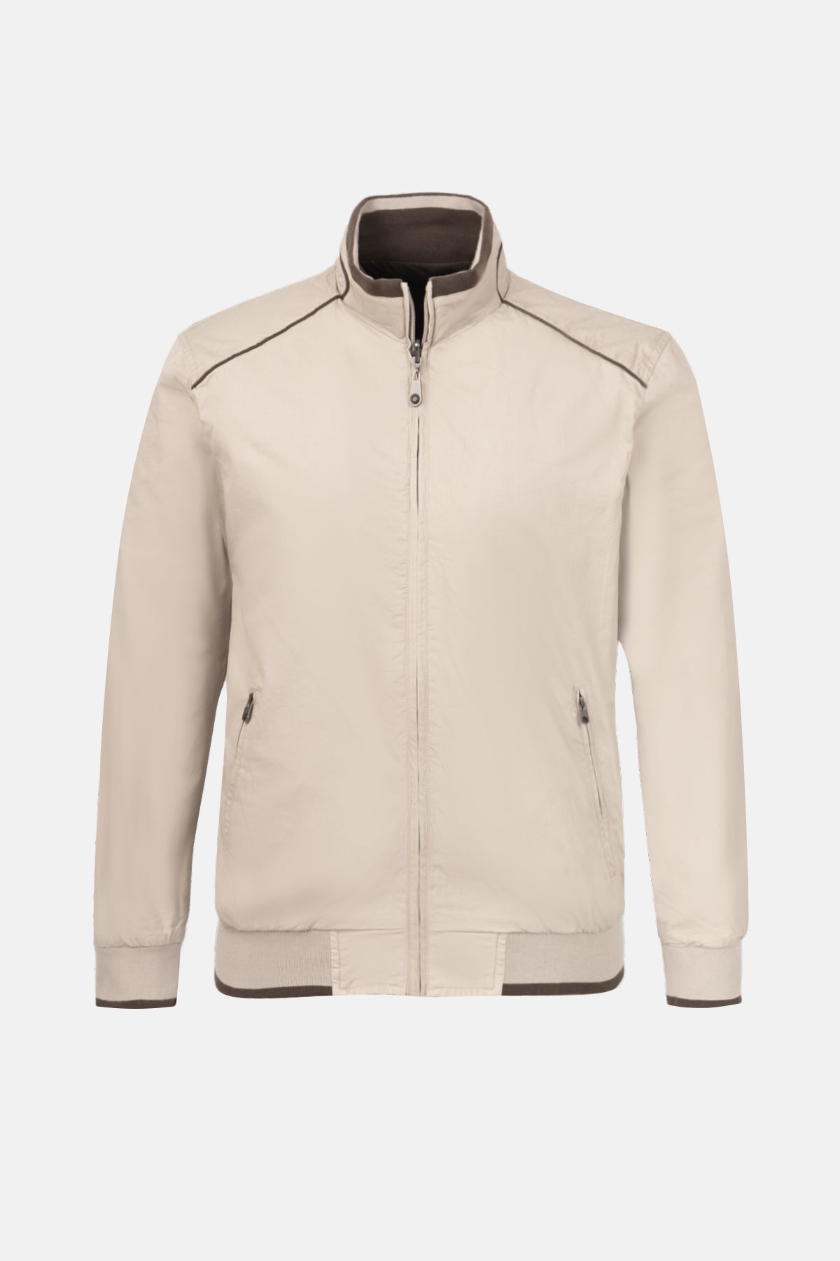 Beige & Coffee double-face Waterproof Jacket