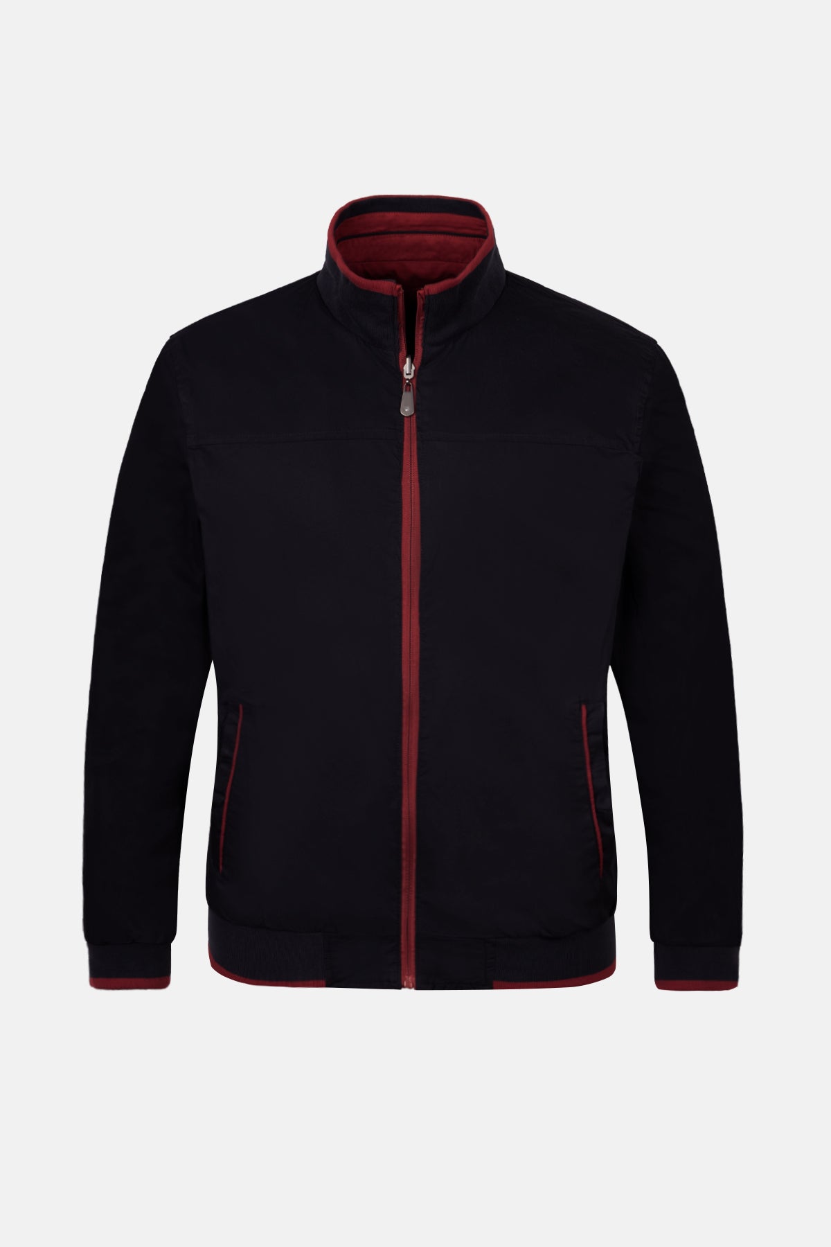 Dark-Red & Dark-Navy double-face Waterproof Jacket