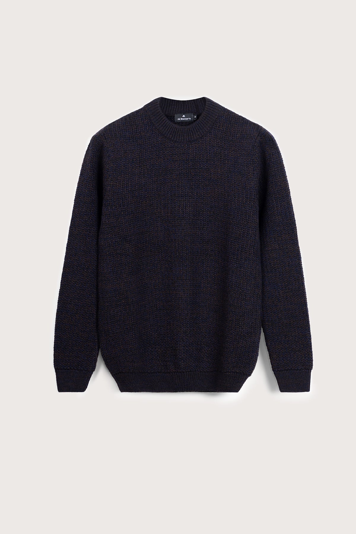 Knitted Dark Navy Crew Neck Pullover