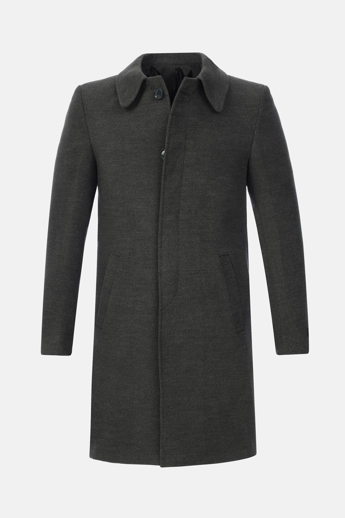 Mac Basic Long Dark Gray Coat