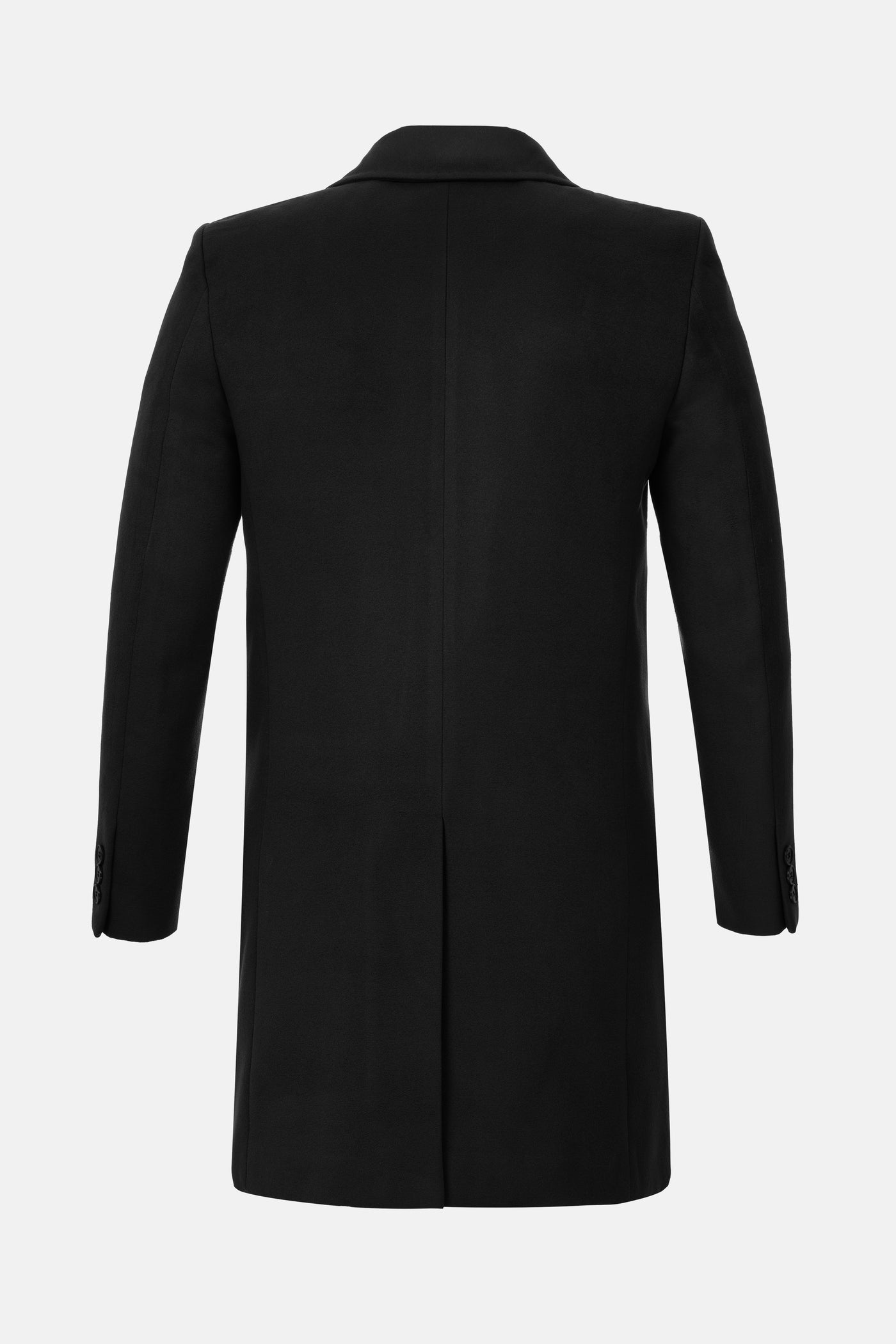 Mac Basic Long Dark Black Coat