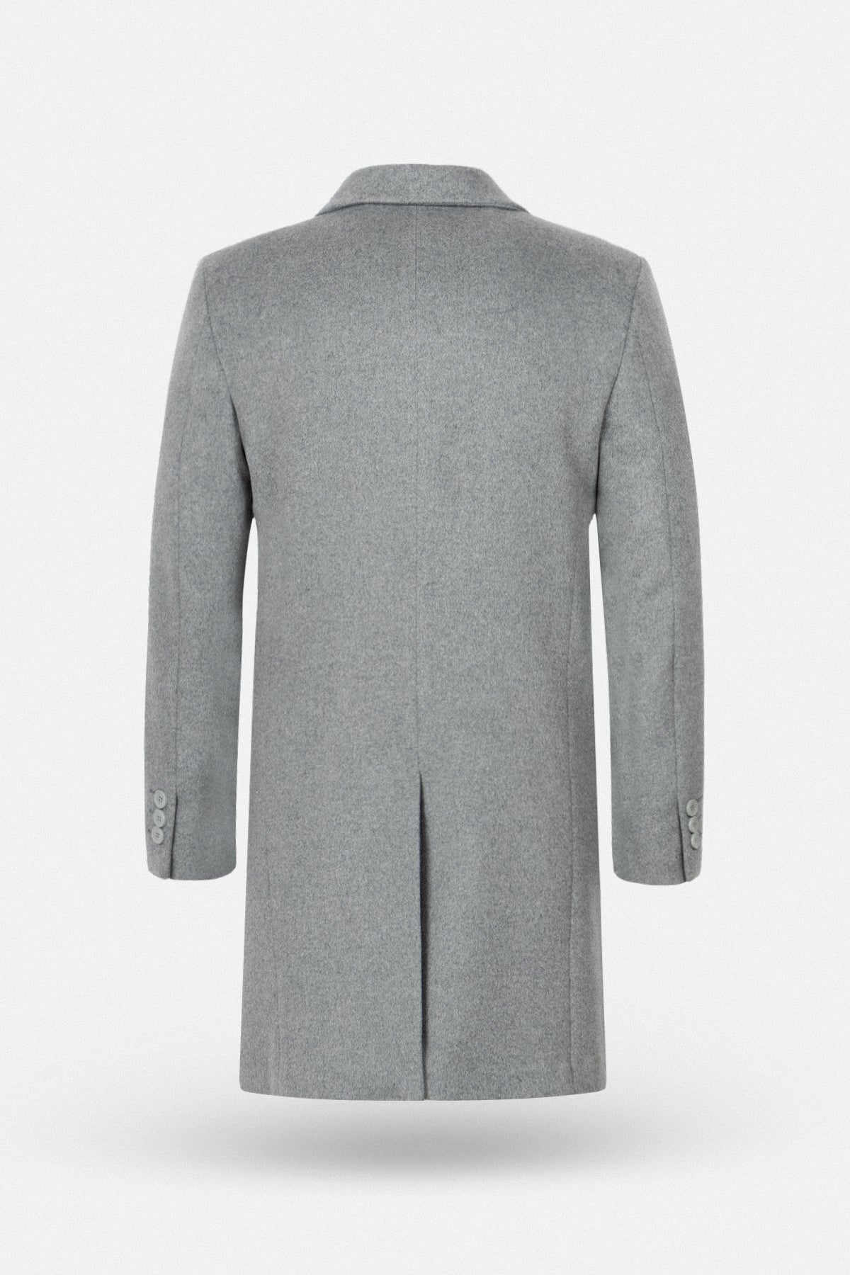 Light Gray Felt Classic Coat