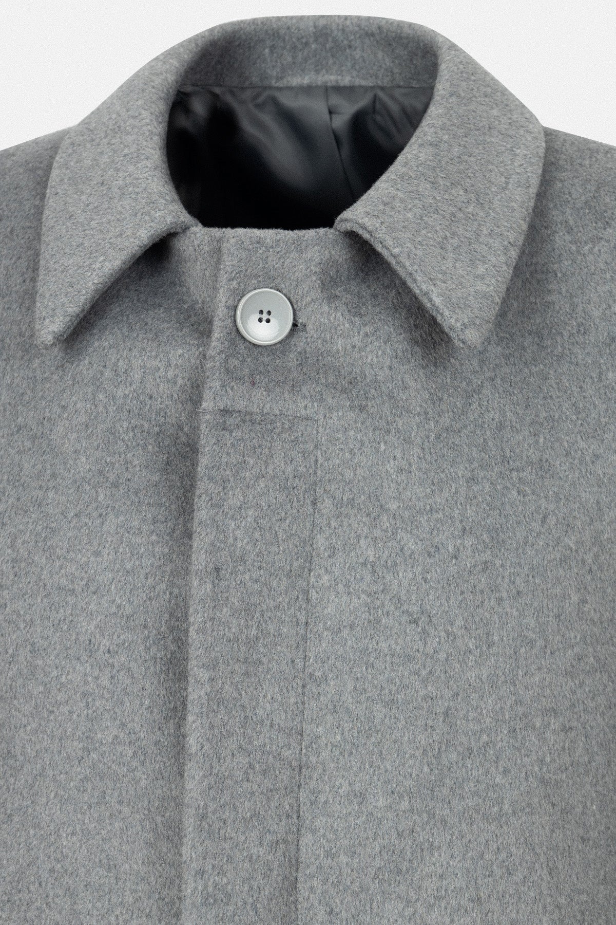 Light Gray Felt Classic Coat