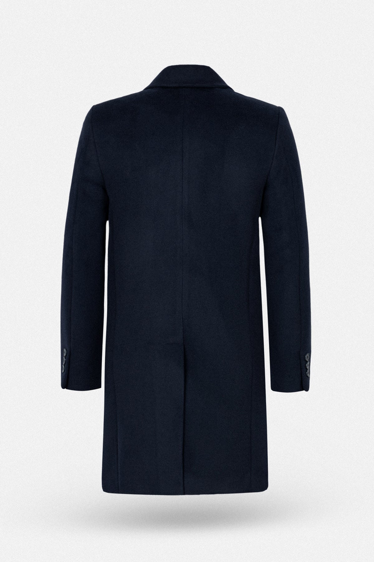 navy Felt Classic Coat