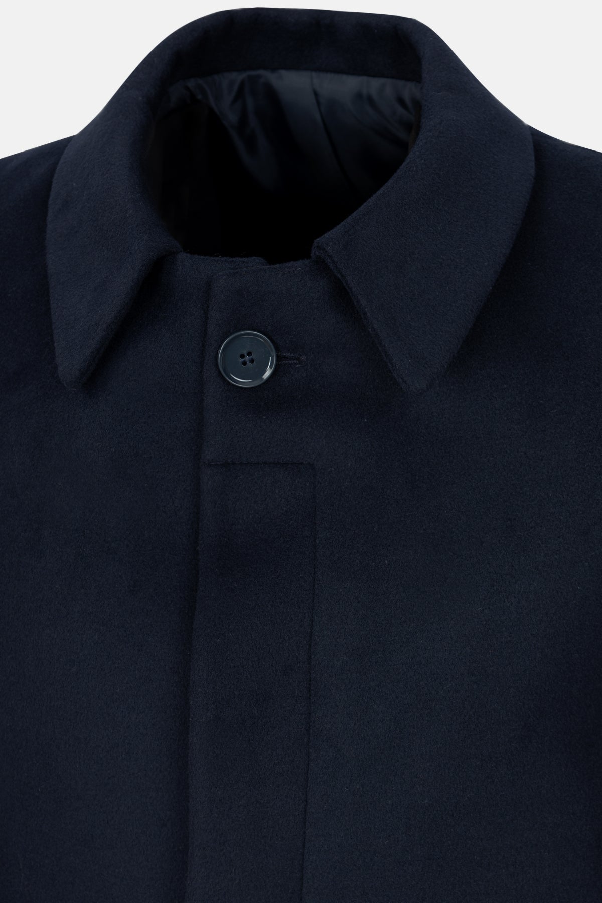 navy Felt Classic Coat