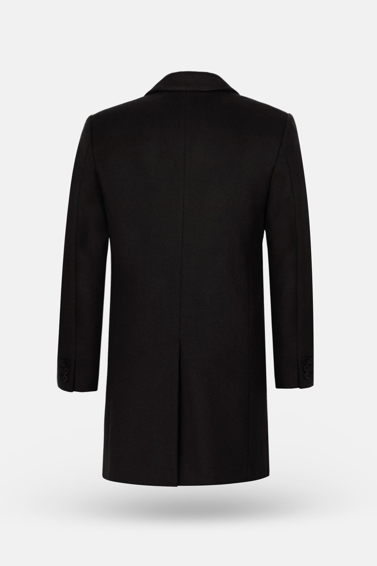 Black Felt Classic Coat