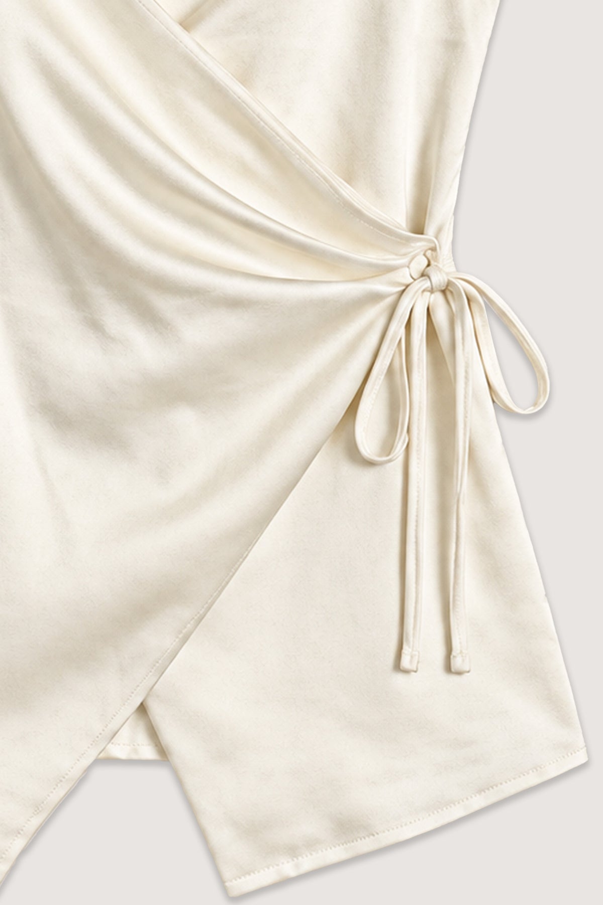 White Sheen Chiffon Blouse