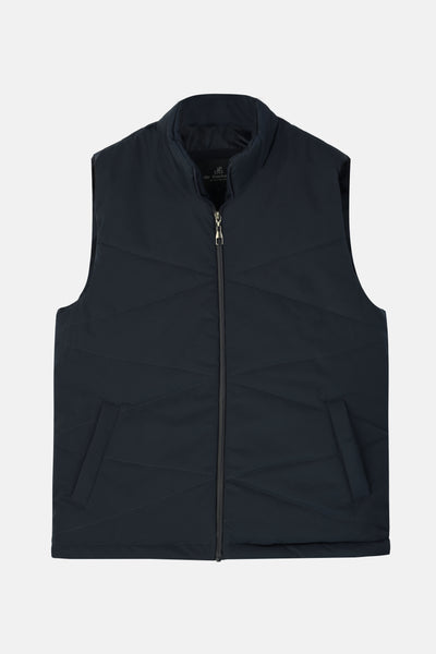 Waterproof Dark Blue Vest Sweater