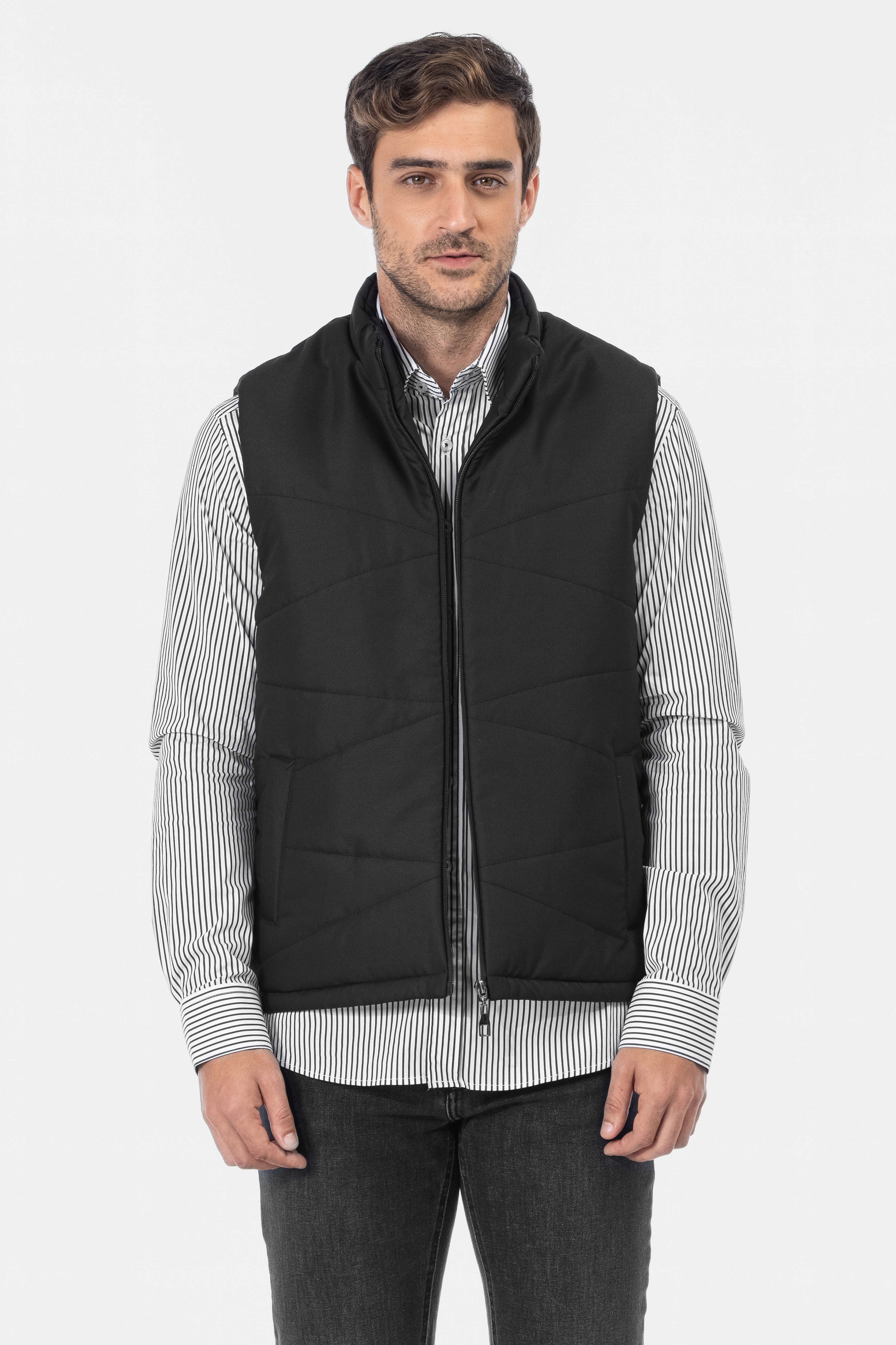 Waterproof Black Vest Sweater