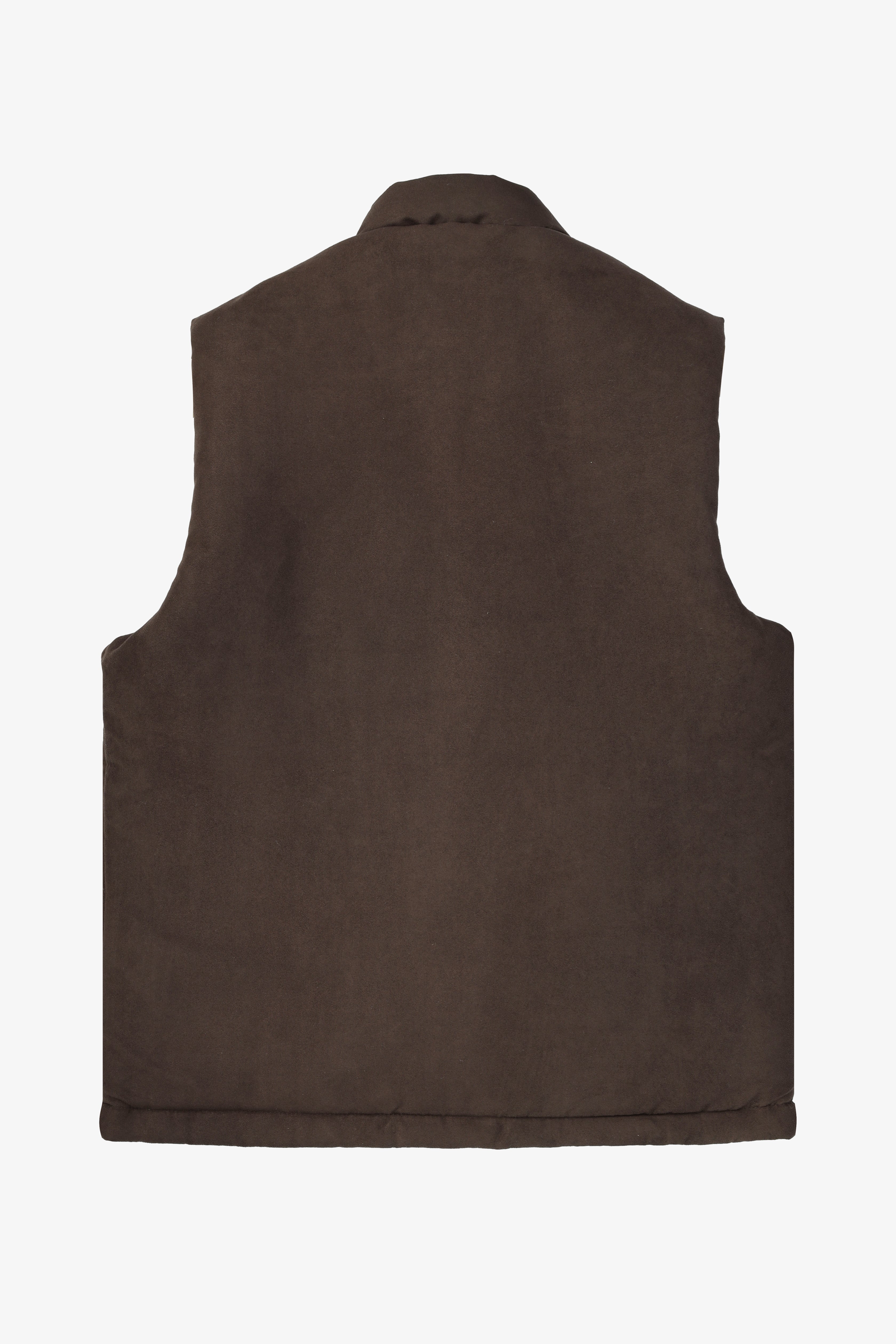 Velvet Dark Brown Vest Sweater