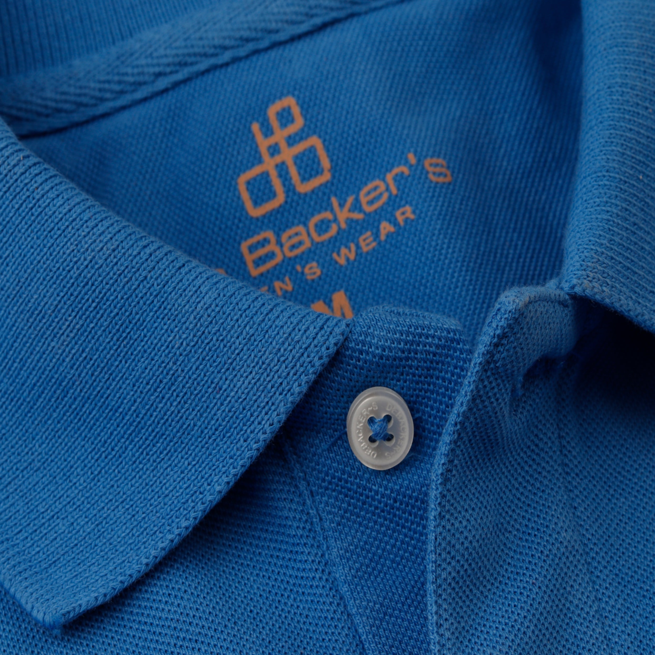 Pique solid  Ruddy Blue Cotton Polo