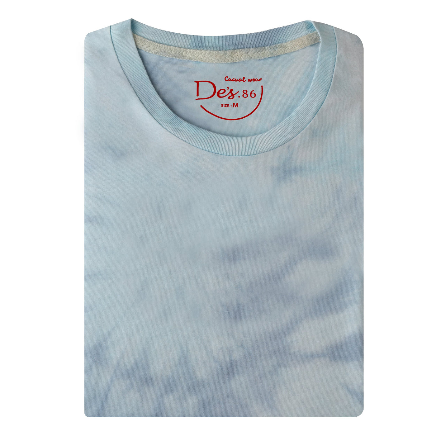 Light Blue & Gray round T-shirt