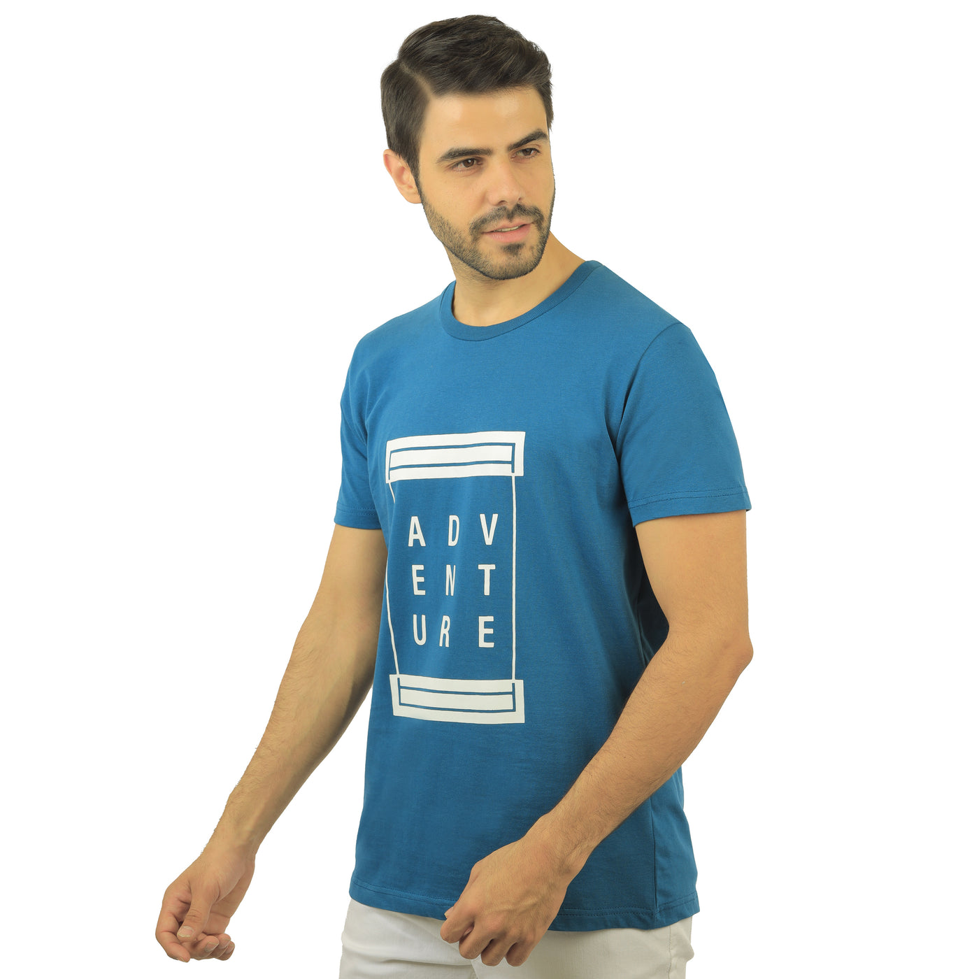 Turquoise round T-shirt