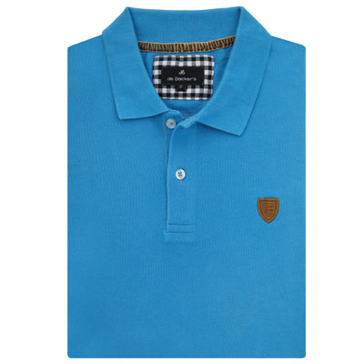Pique Light Blue Cotton Polo