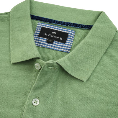 Pique Olivine Cotton Polo