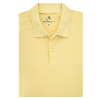 Pique Yellow Cotton Polo