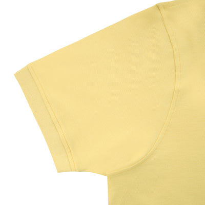 Pique Yellow Cotton Polo