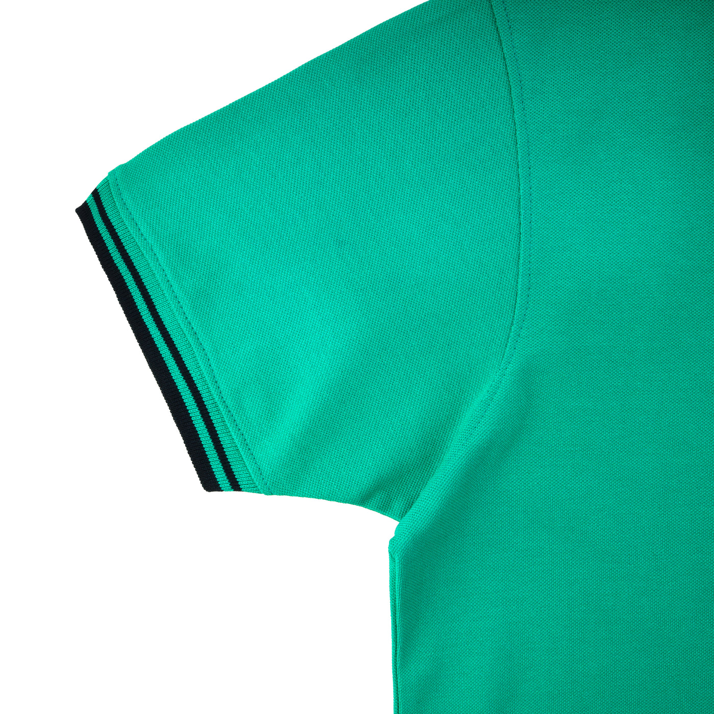 Pique Medium Sea Green Cotton Polo