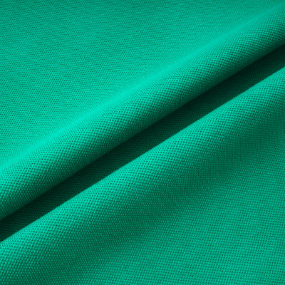 Pique Medium Sea Green Cotton Polo