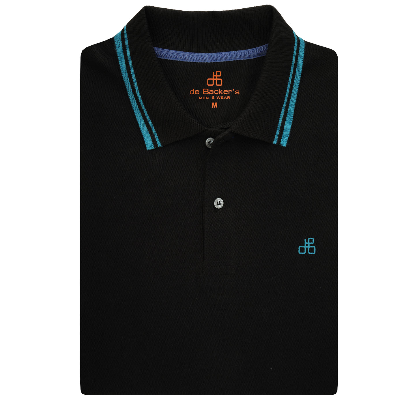 Pique Solid  Black Cotton Polo