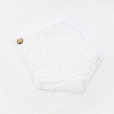 White Slim Solid Pocket Cotton Round T Shirt