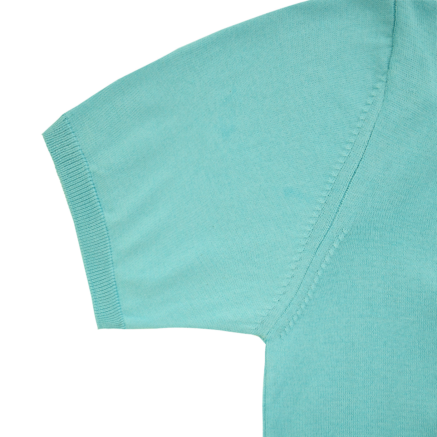 Plian Ice Blue Cotton Knitted Polo
