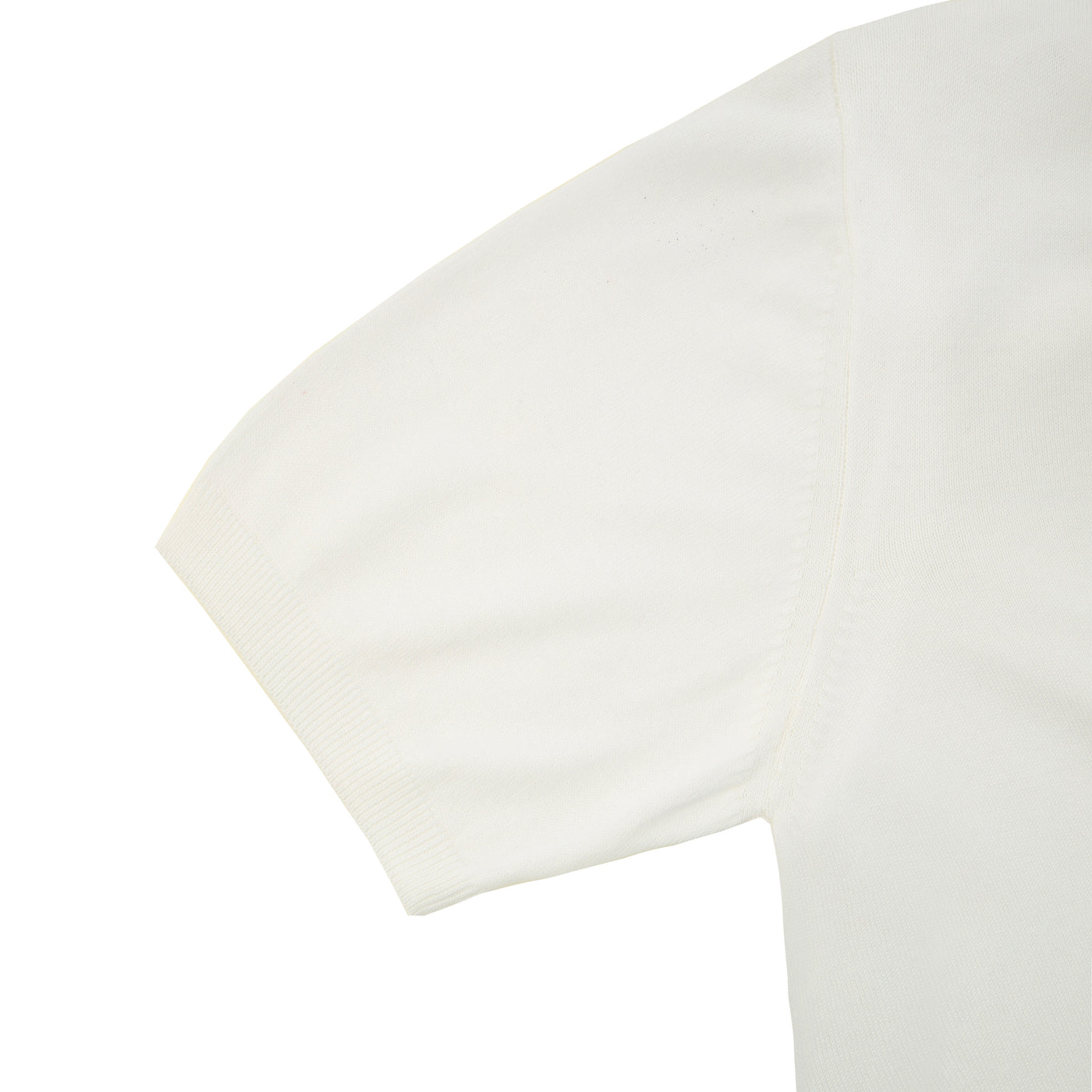 Plain White Cotton Knitted Polo
